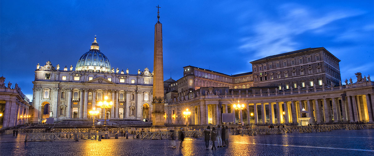 Vatican City at night